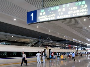 上海虹橋駅ホーム
